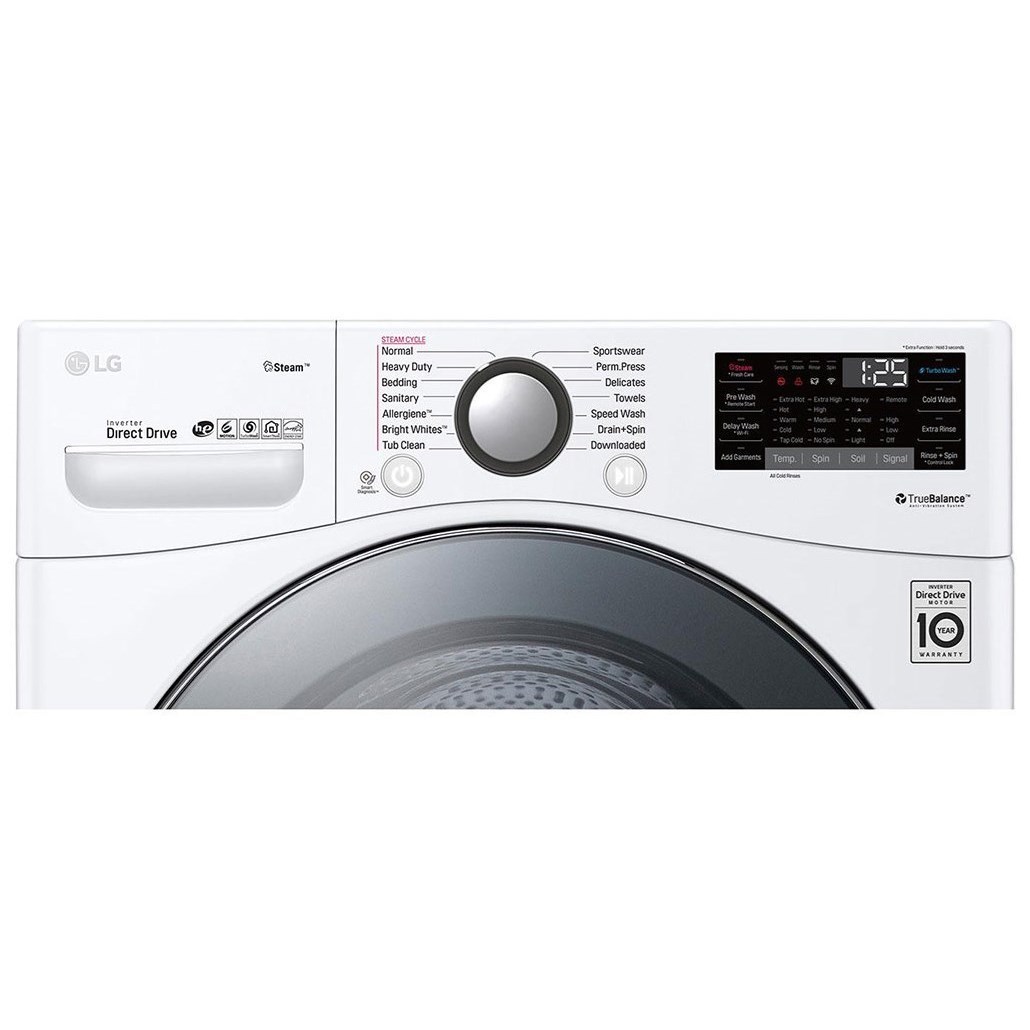 Lg Appliances Wm3900hwa 4 5 Cu Ft Smart Front Load Washer With