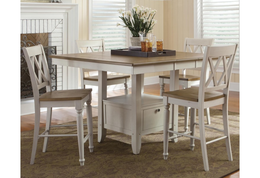 Liberty Furniture Al Fresco Iii Five Piece Gathering Table With