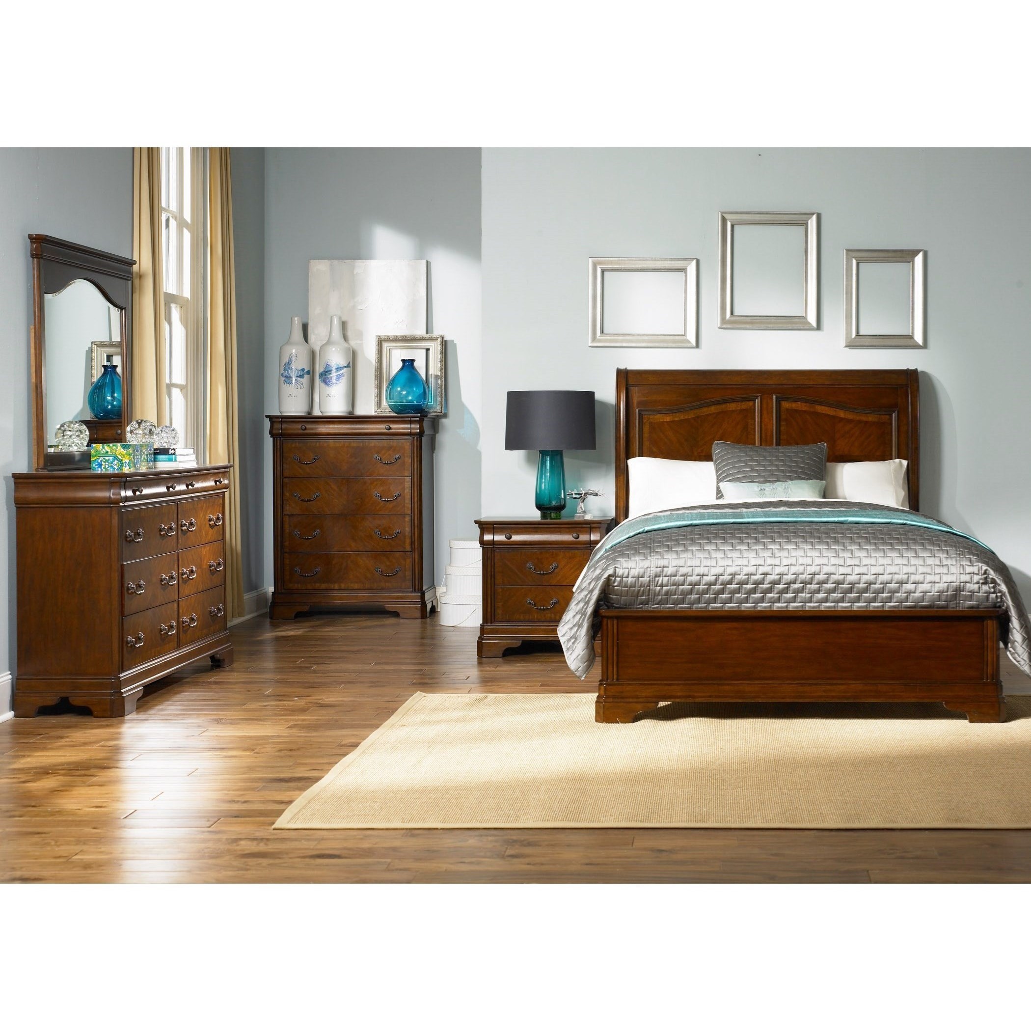 Liberty Furniture Alexandria 722 Br Qsl Queen Sleigh Bed With Low Profile Footboard Gill Brothers Furniture Sleigh Beds
