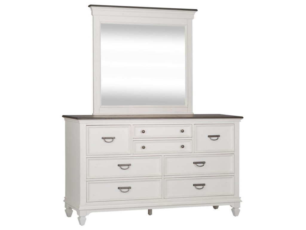 Liberty Furniture Allyson Park Cottage 8 Drawer Dresser Mirror