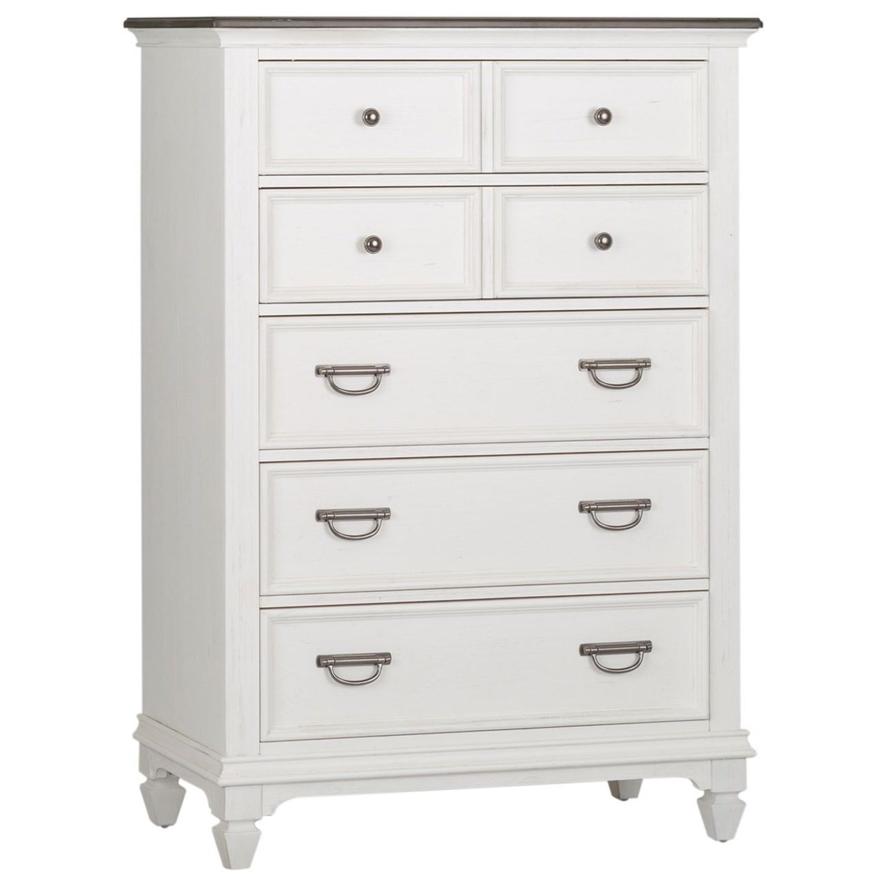 Liberty Furniture Cottage Park 417 Br41 5 Drawer Chest With Felt
