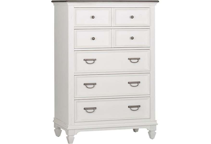 Liberty Furniture Cottage Park 417 Br41 5 Drawer Chest With Felt