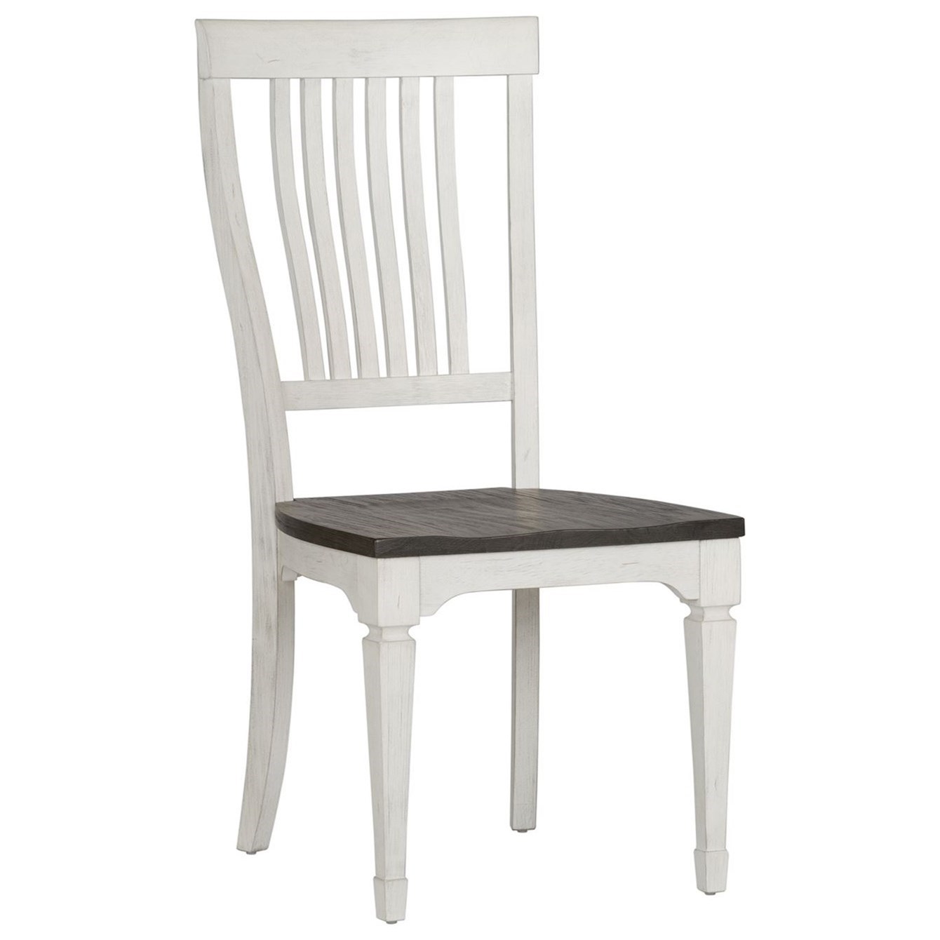 Liberty Furniture Allyson Park Transitional Slat Back Side Chair Zak S Home Dining Side Chairs