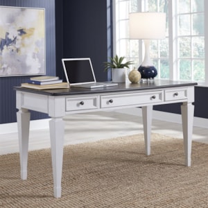 Liberty Furniture Allyson Park Transitional Two Toned Writing Desk Zak S Home Table Desks Writing Desks