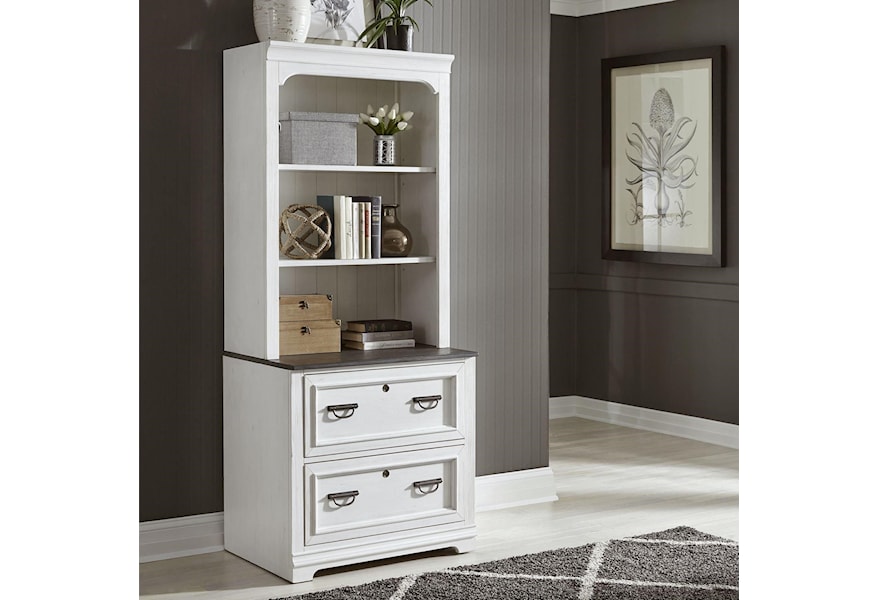 Liberty Furniture Allyson Park Transitional Two Toned Lateral File