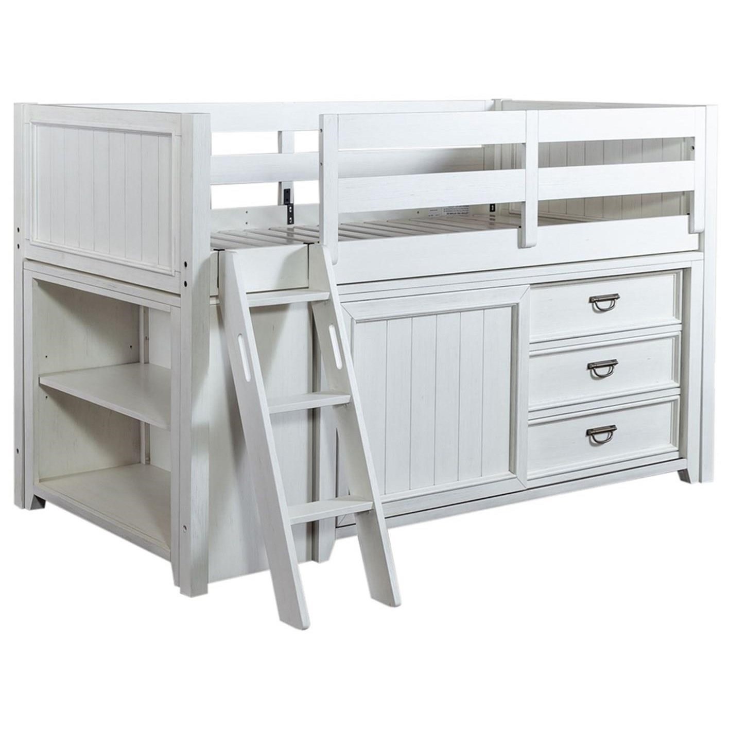 Liberty Furniture Allyson Park Twin Loft Bed With Bookcase Dresser Wayside Furniture Loft Beds