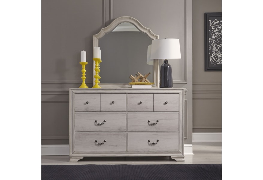 Liberty Furniture Amelia Court Cottage Dresser And Mirror Set