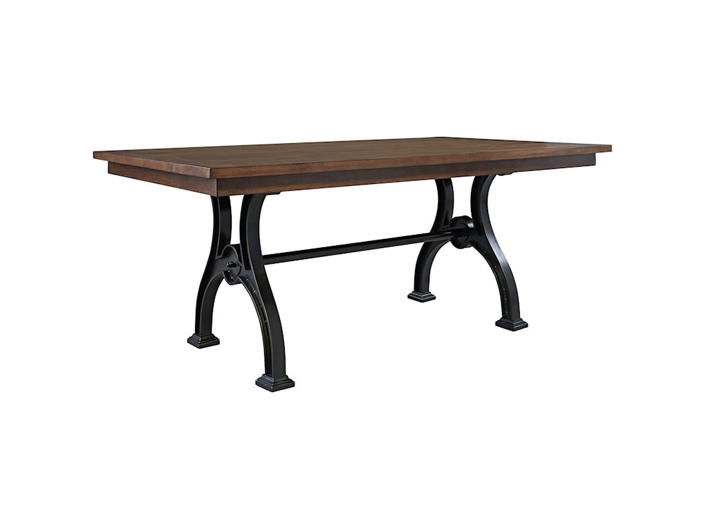 Liberty Furniture Arlington Trestle Table With Metal Base Wayside Furniture Dining Tables