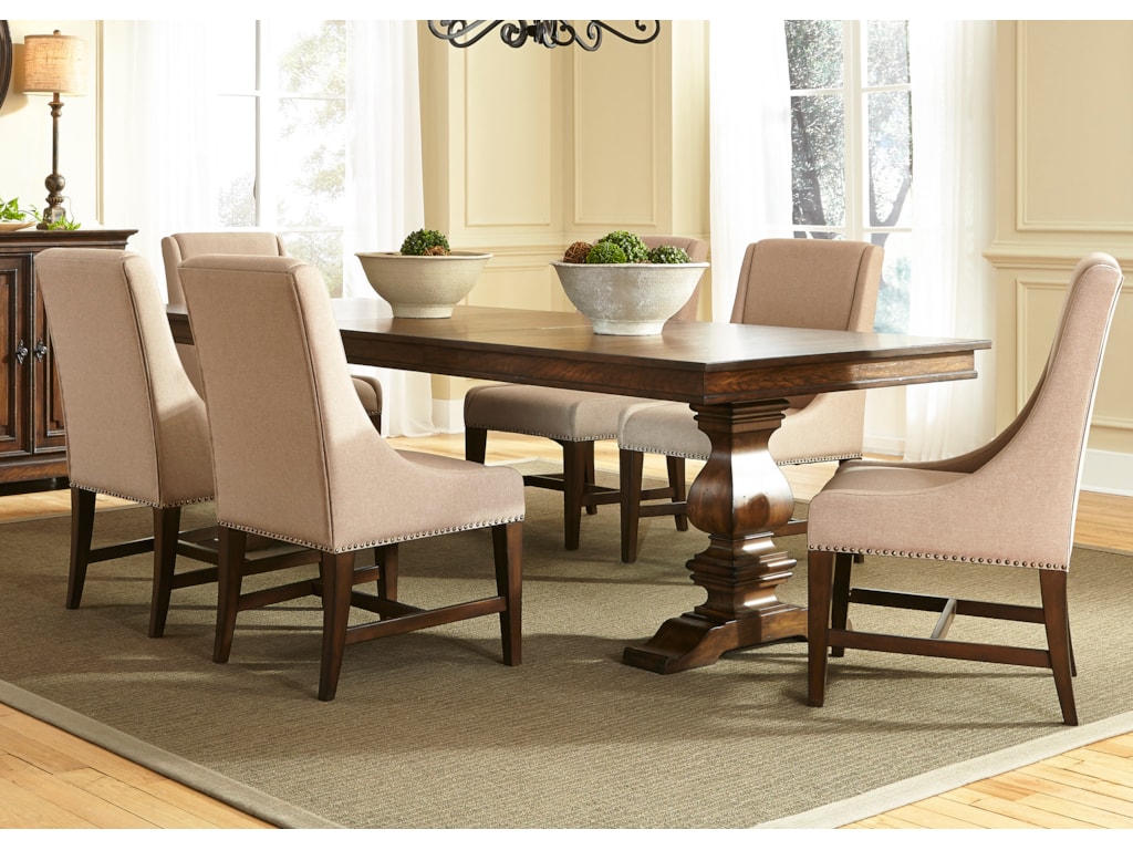 Liberty Furniture Armand 7 Piece Trestle Table Set Wayside