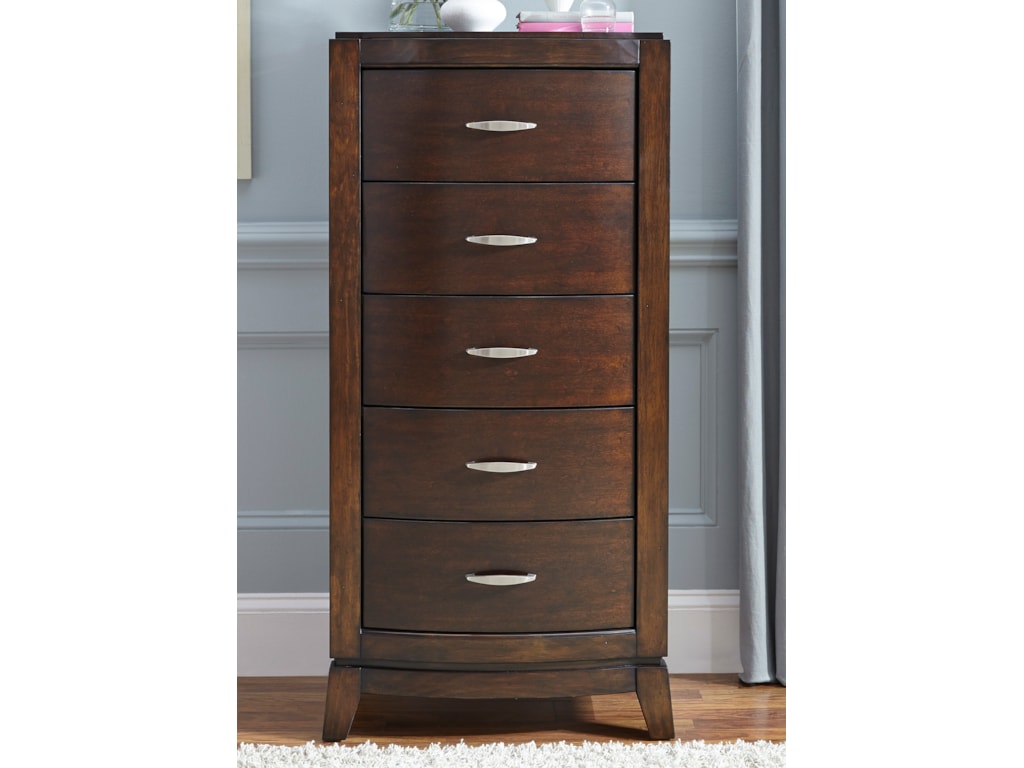 Liberty Furniture Avalon Modern 5 Drawer Chest With Satin Avalon Modern 5 Drawer Chest With Satin Nickel Bar Pulls By Liberty Furniture