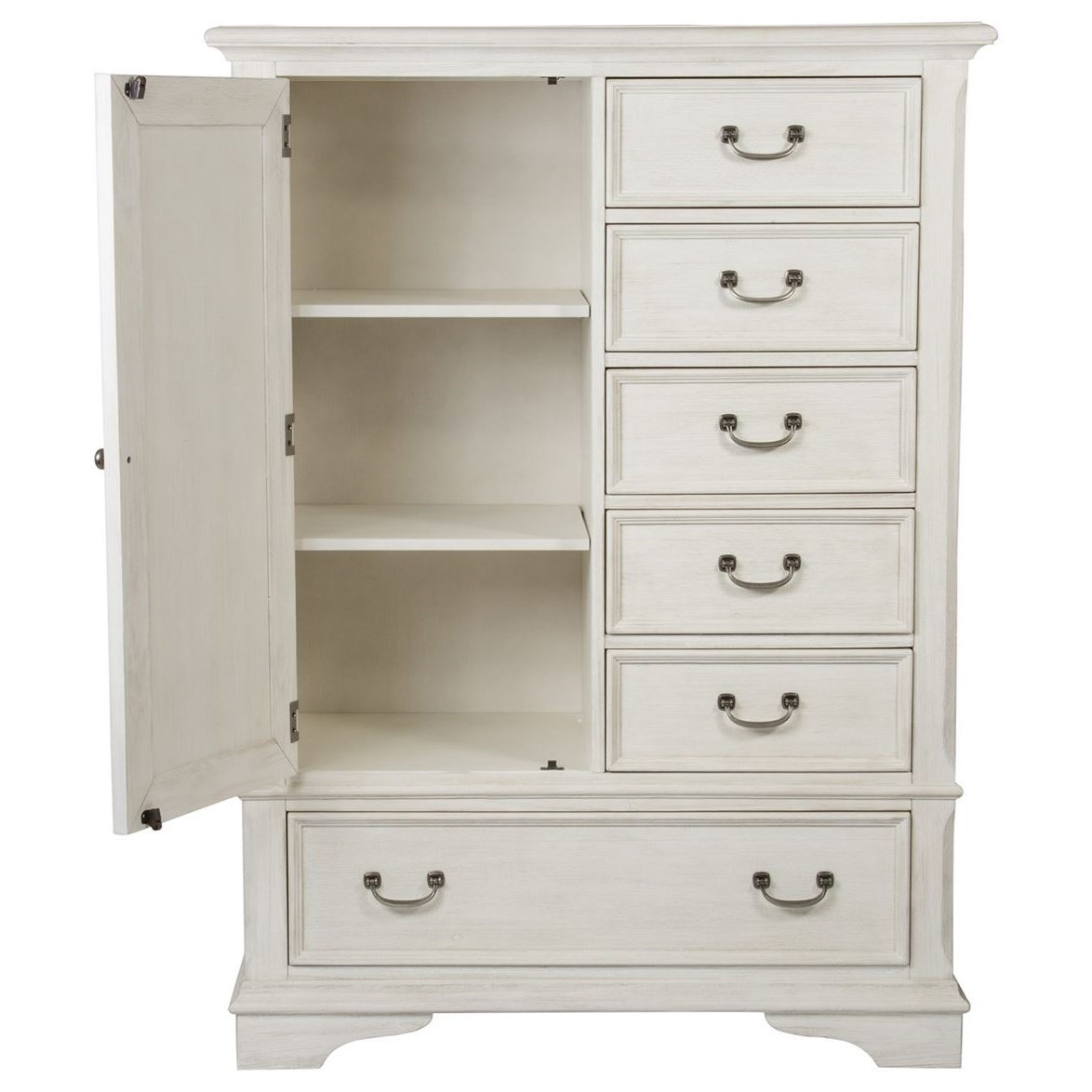 Liberty Furniture Bayside Bedroom Transitional Gentleman S Chest With Dust Proof Drawers Royal Furniture Door Chests