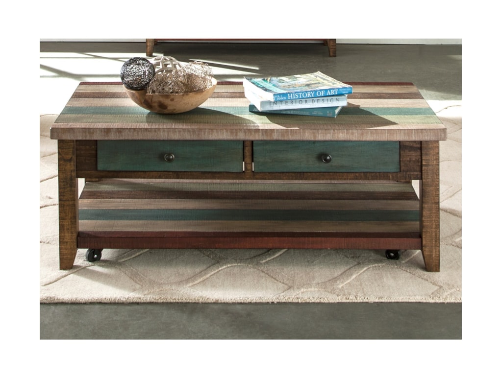 Liberty Furniture Boho Loft Rectangular Cocktail Table - Hudson's Liberty Furniture Boho Loft Rectangular Cocktail Table - Hudson's Furniture - Cocktail/Coffee Tables - Liberty Furniture Boho Loft Rectangular Cocktail Table - Hudson's