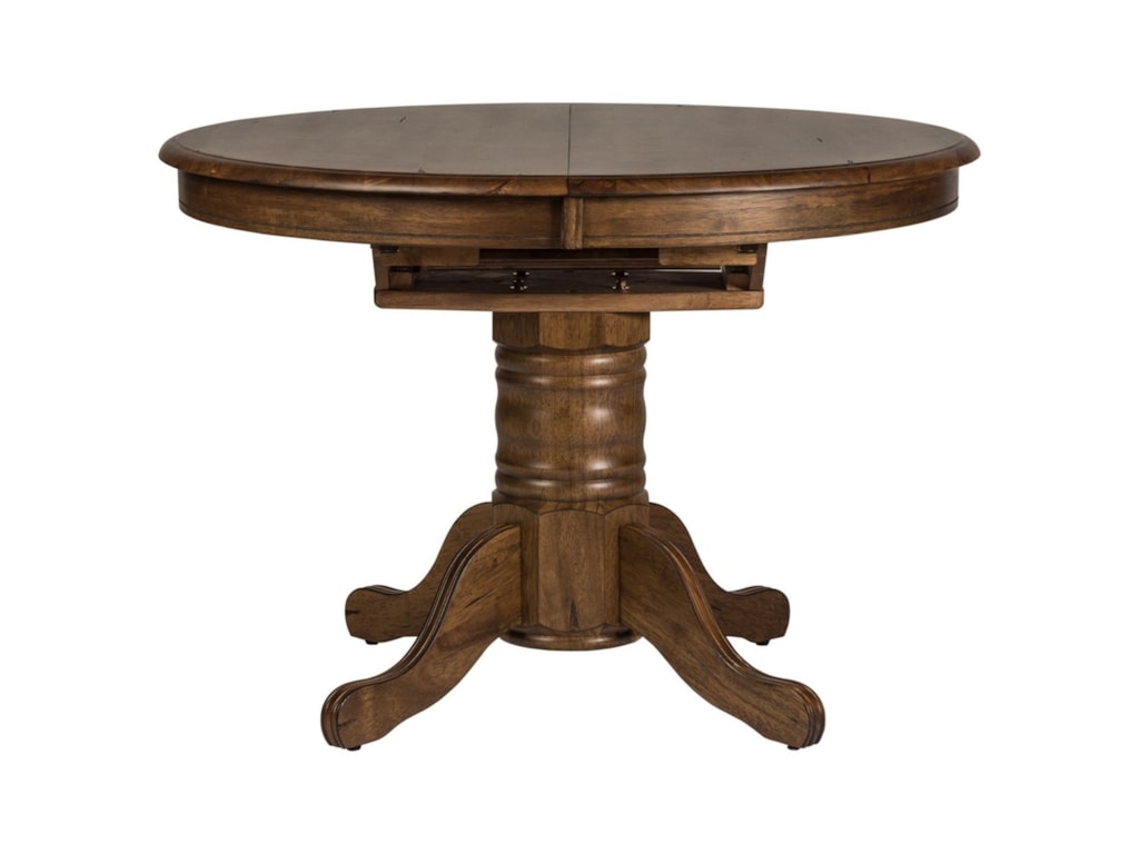 Liberty Furniture Carolina Crossing Transitional Oval Pedestal Dining Table With Table Leaf Royal Furniture Kitchen Tables Liberty Furniture Carolina Crossing Transitional Oval Pedestal Dining Table With Table Leaf Royal Furniture Kitchen Tables