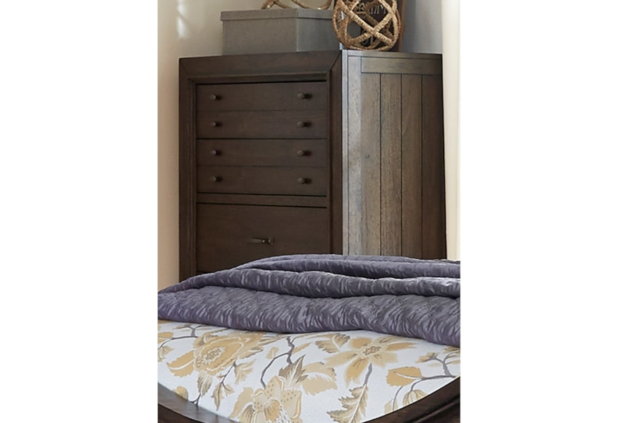 Liberty Furniture Catawba Hills Bedroom 5 Drawer Chest With