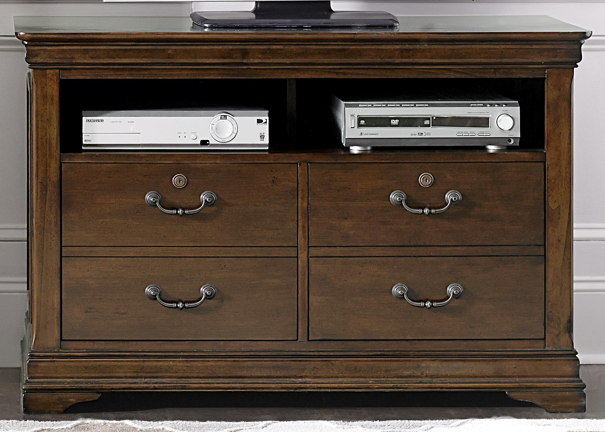 Liberty Furniture Chateau Valley Traditional Media File Cabinet