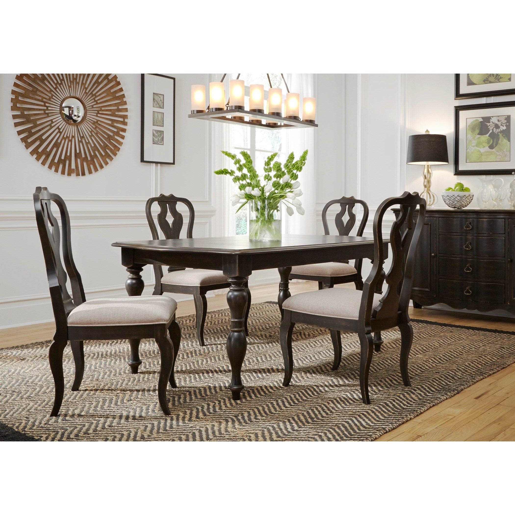 Liberty Furniture Chesapeake Relaxed Vintage Rectangular Dining