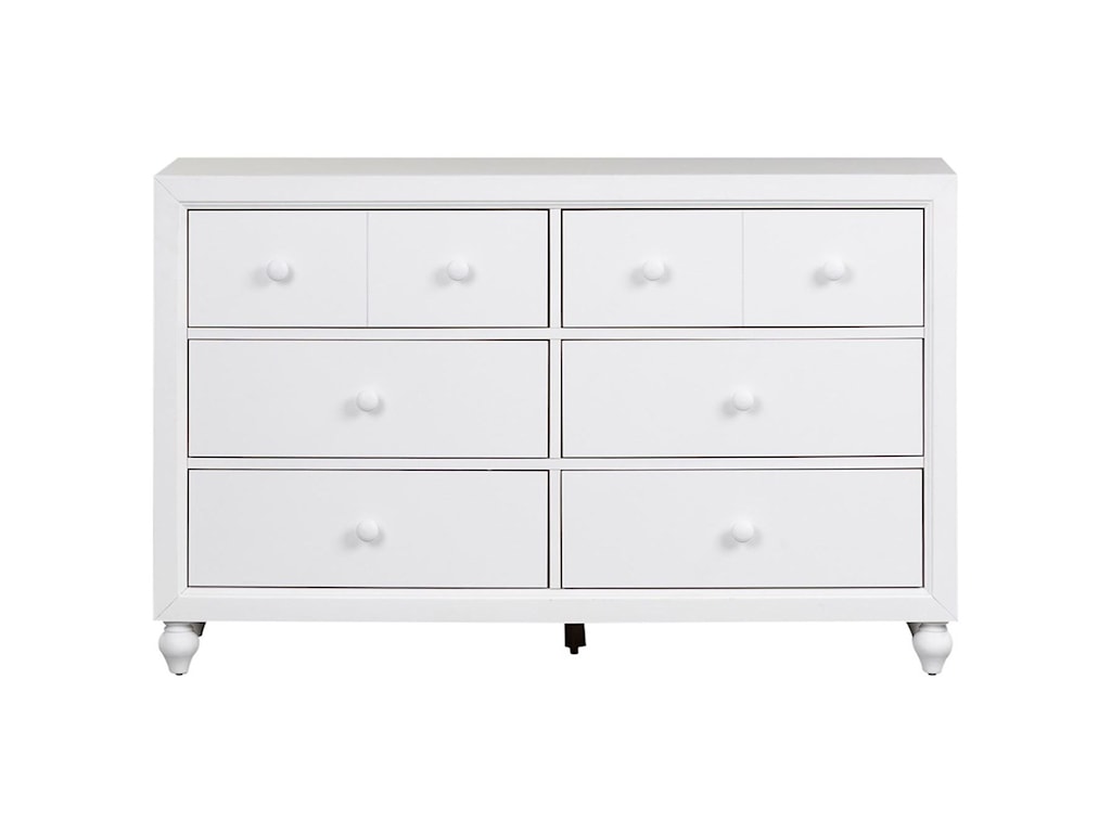 Liberty Furniture Cottage View Cottage Style 6 Drawer Dresser With