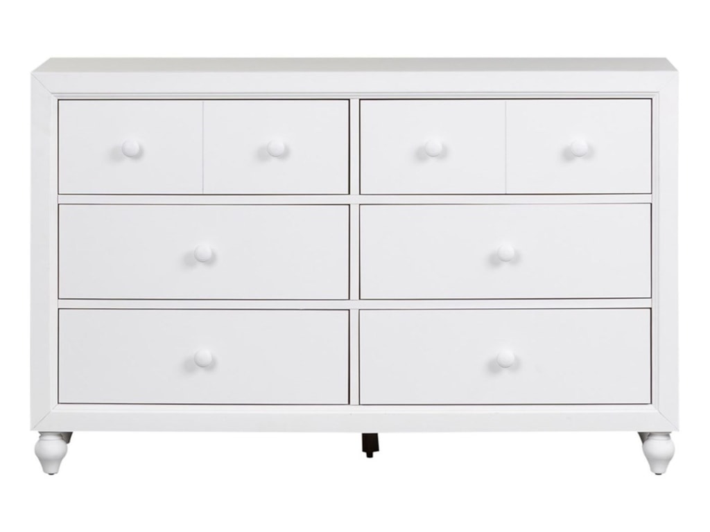Liberty Furniture Cottage View Cottage Style 6 Drawer Dresser With