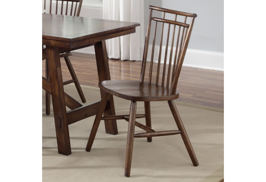 Liberty Furniture Creations Ii 38 C4000s Spindle Back Side Chair Hudson S Furniture Dining Side Chairs