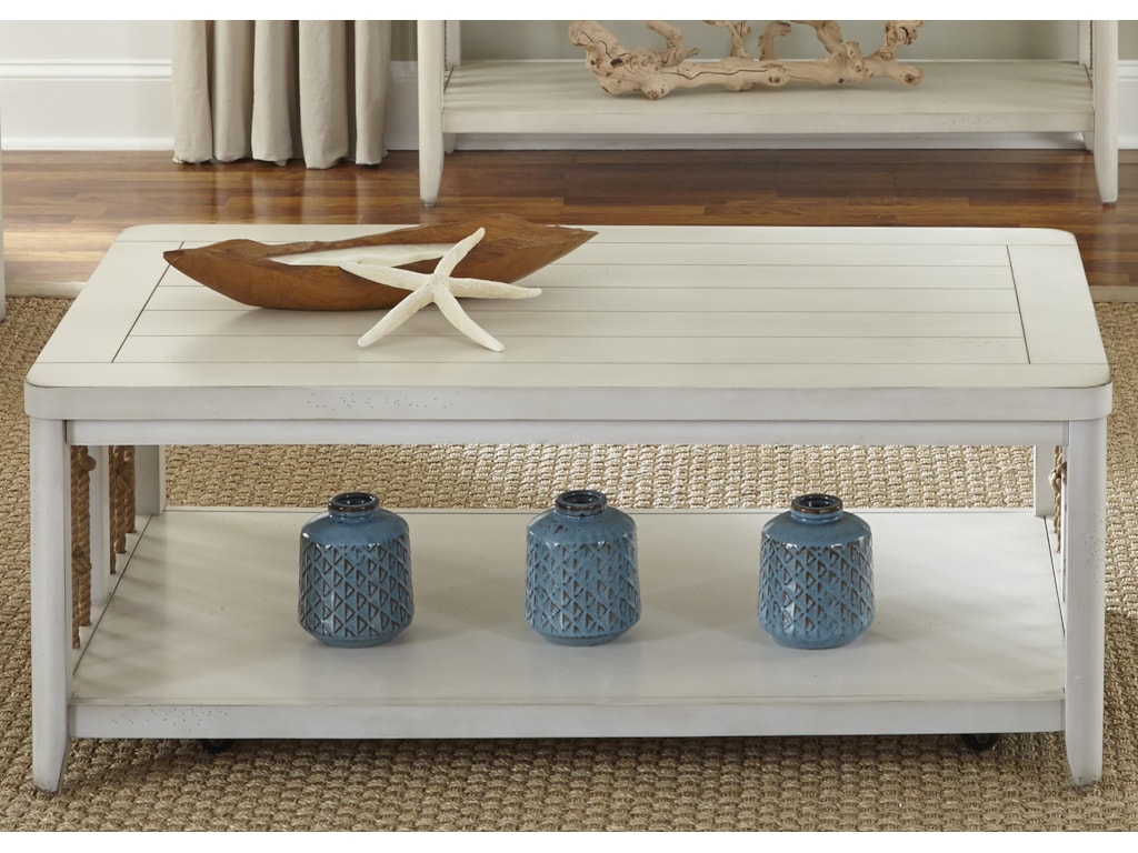 Dockside Ii Coastal Tail Table With Rope Accents By Liberty Furniture At Rotmans