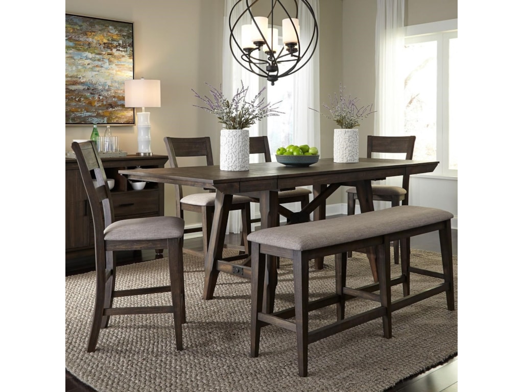 Liberty Furniture Double Bridge 152-CD-6GTS 6 Piece Gathering Table ... Liberty Furniture Double Bridge 152-CD-6GTS 6 Piece Gathering Table ...
