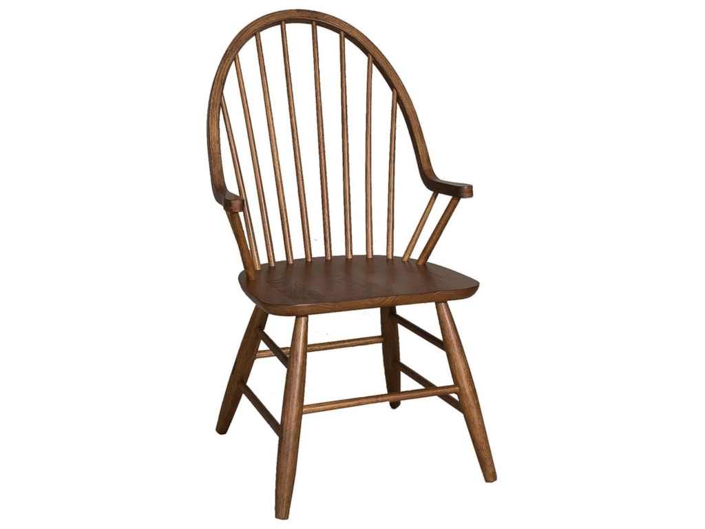 Liberty Furniture Farmhouse Windsor Back Arm Chair