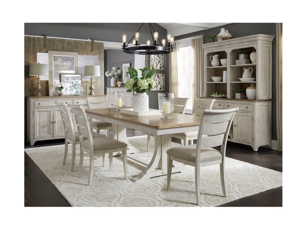 Liberty Furniture Farmhouse Reimagined Dining Room Group Novello