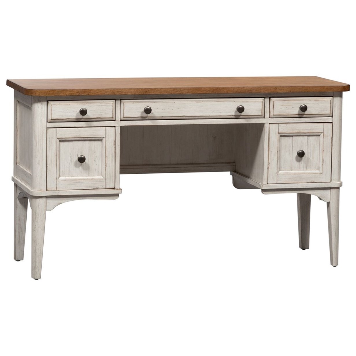 Liberty Furniture Farmhouse Reimagined Relaxed Vintage Two Toned