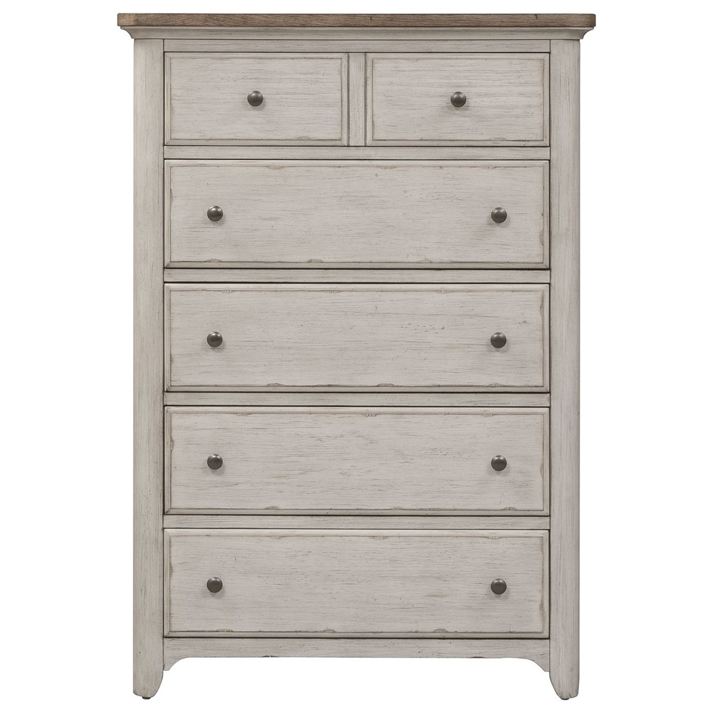 Liberty Furniture Farmhouse Reimagined Relaxed Vintage 5 Drawer