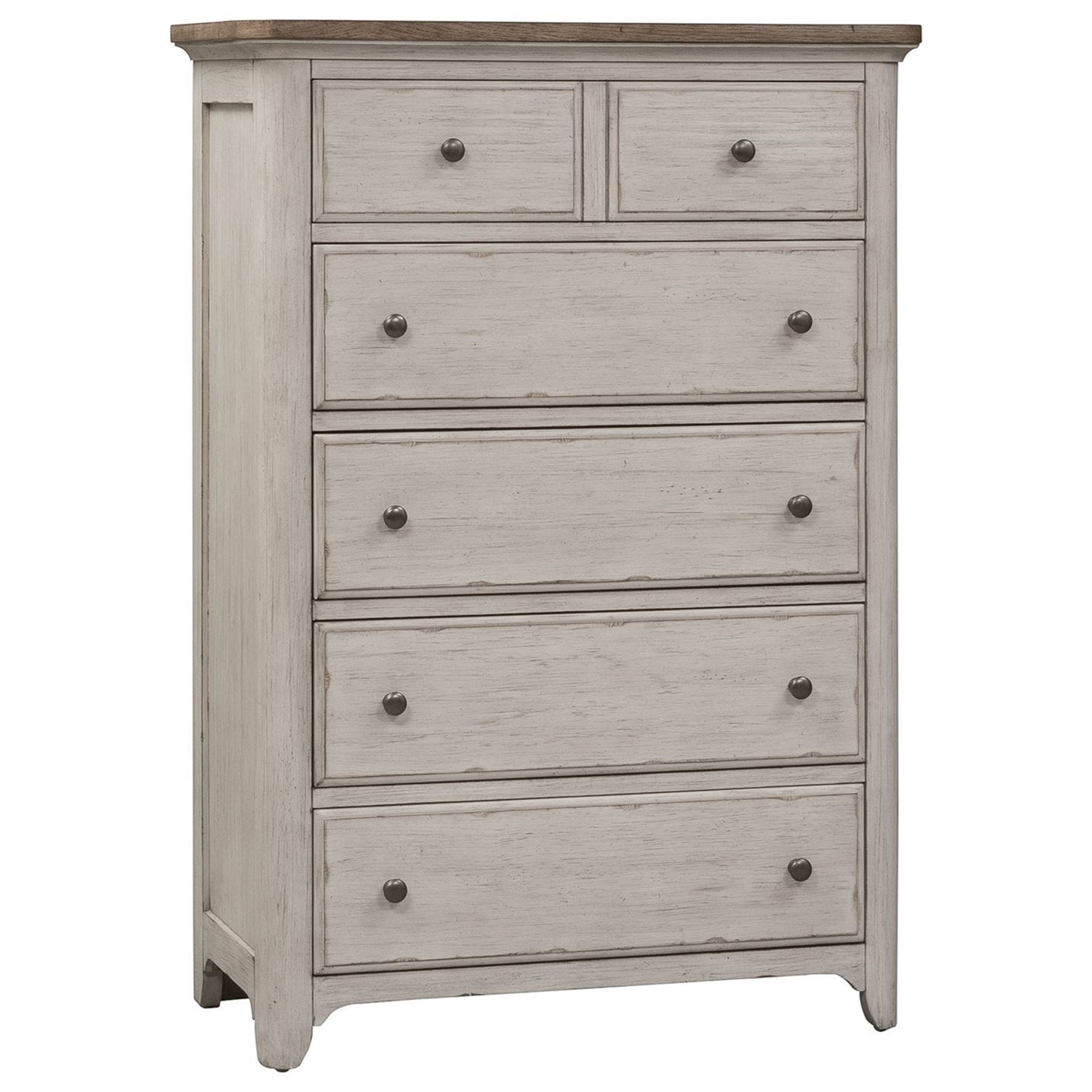 Liberty Furniture Farmhouse Reimagined Relaxed Vintage 5 Drawer