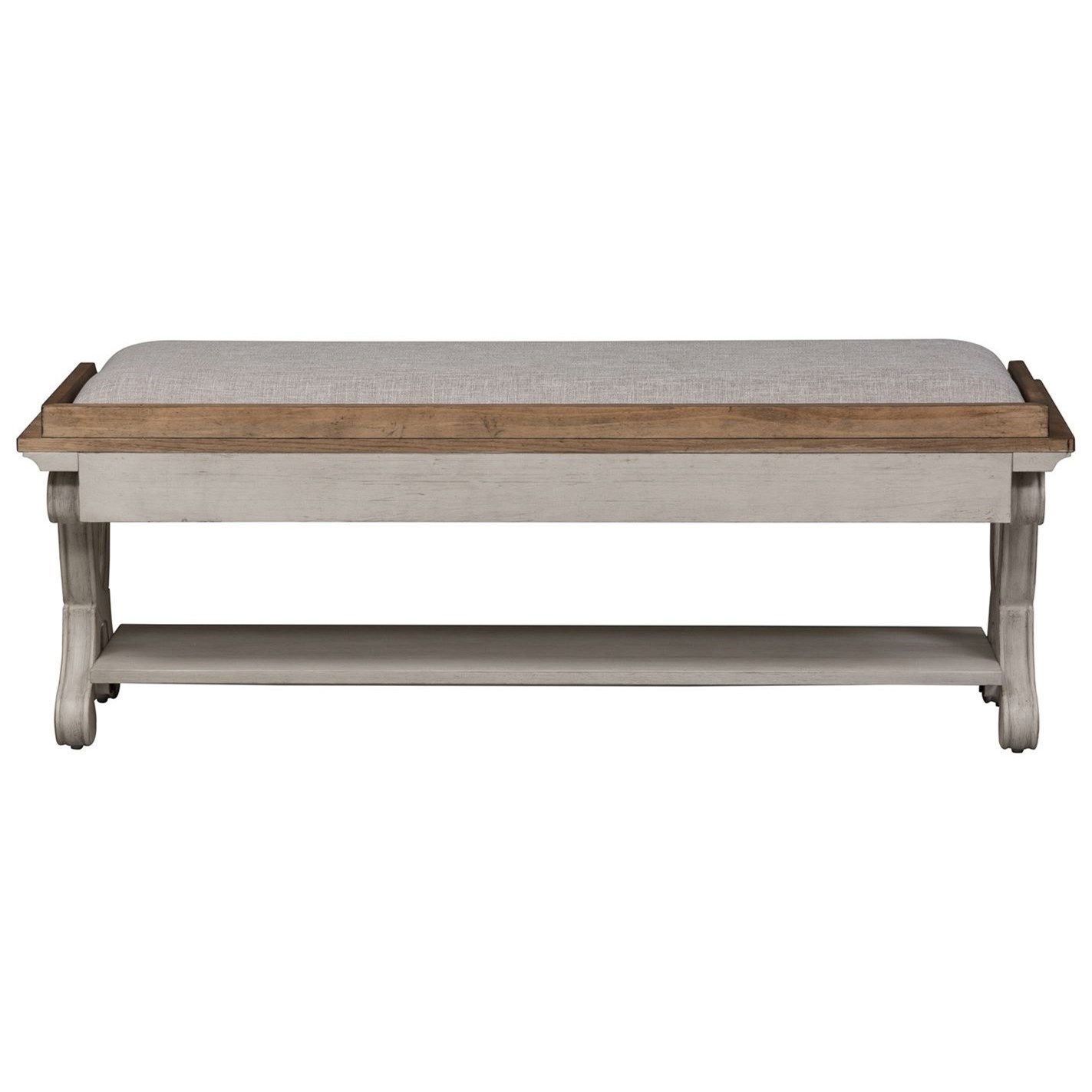 Liberty Furniture Farmhouse Reimagined Relaxed Vintage Bed Bench