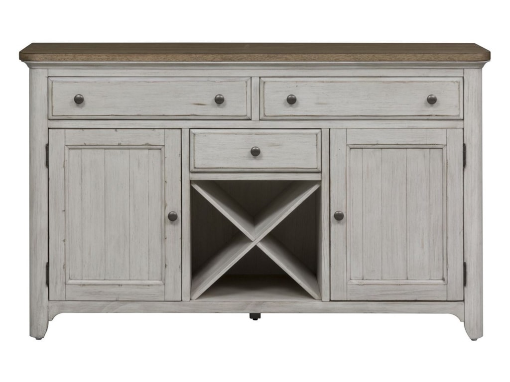 Liberty Furniture Farmhouse Reimagined Relaxed Vintage Buffet With Liberty Furniture Farmhouse Reimagined