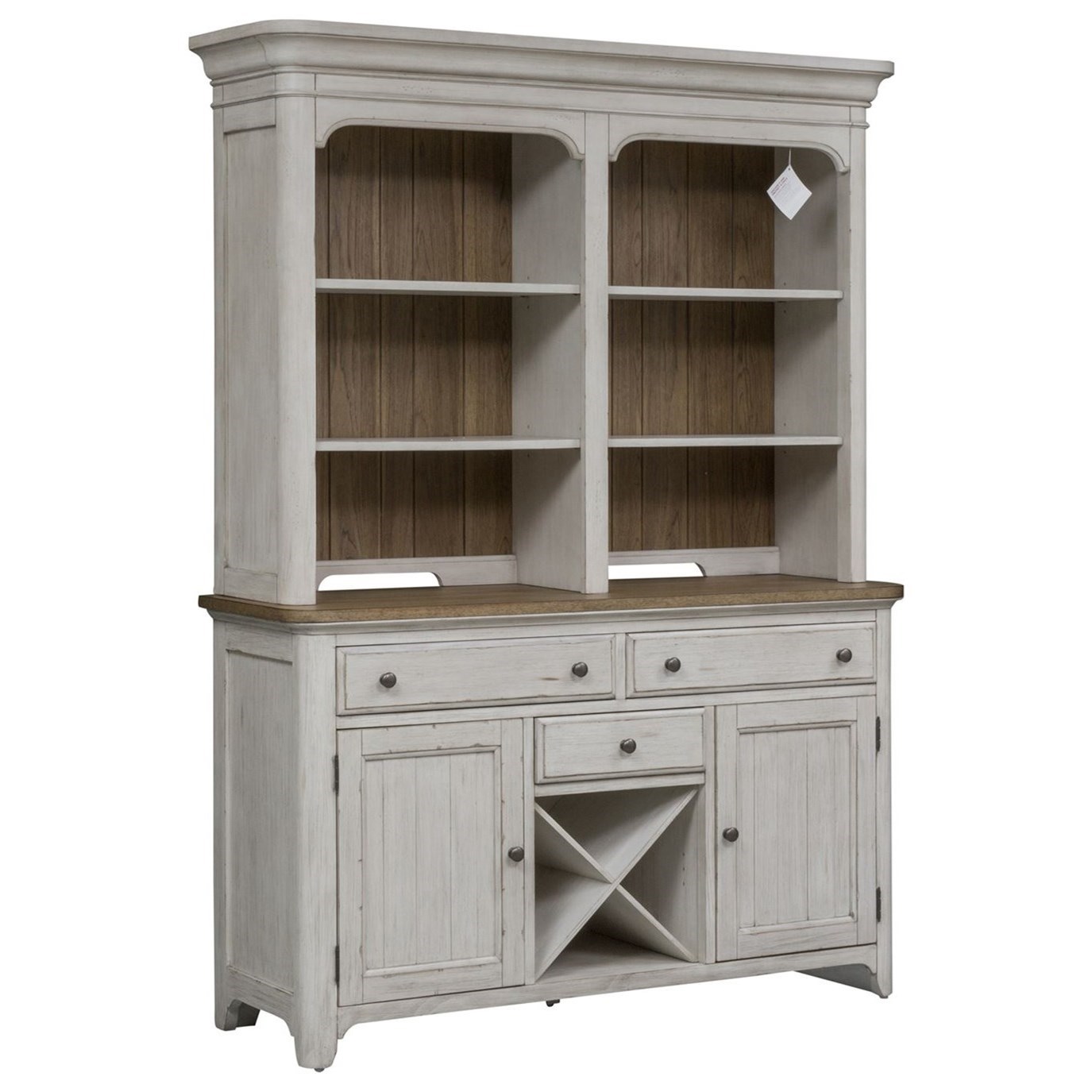 Liberty Furniture Farmhouse Reimagined Relaxed Vintage Hutch And