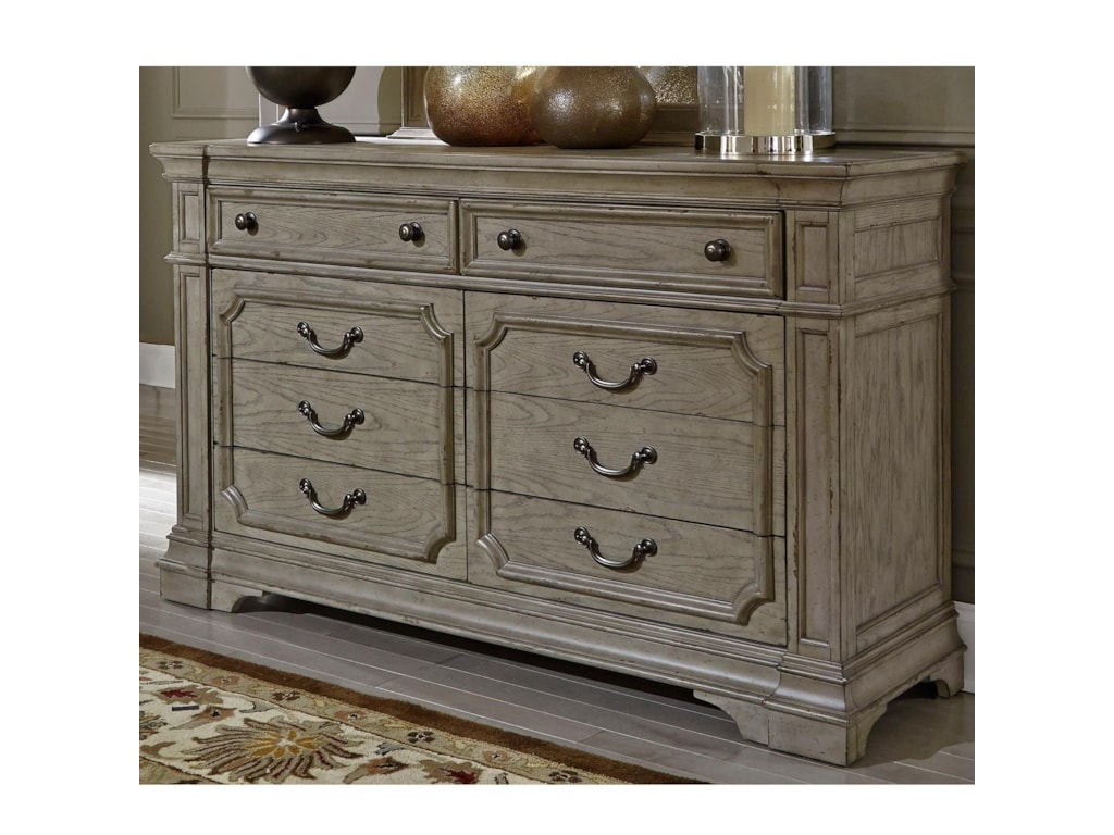 Liberty Furniture Grand Estates Traditional 8 Drawer Dresser With Liberty Furniture Grand Estates Traditional 8 Drawer Dresser With Felt Lined Top Drawers