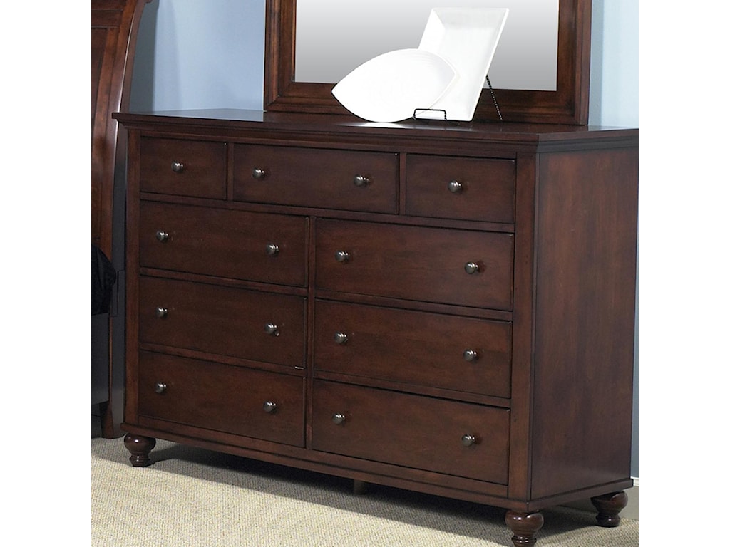 Liberty Furniture Hamilton Transitional Nine Drawer Dresser