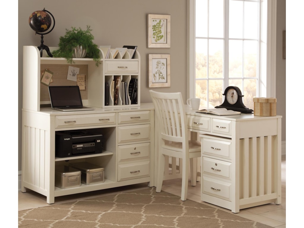 Liberty Furniture Hampton Bay White 715 Ho Cds 4 Piece L Shaped Liberty Furniture Hampton Bay Whitel Shaped Desk