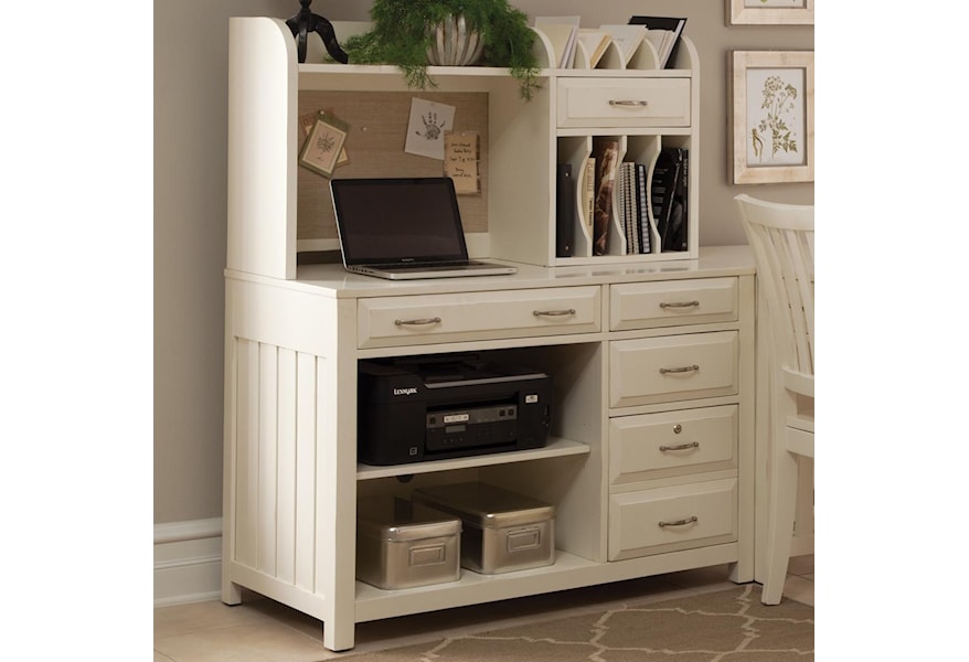 Liberty Furniture Hampton Bay White Credenza Desk And Hutch