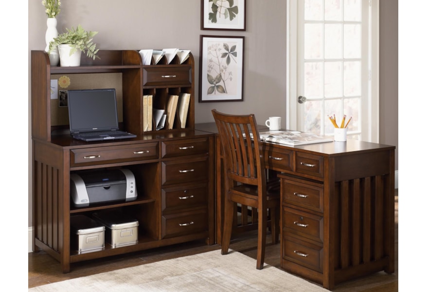 Liberty Furniture Hampton Bay 5 Piece L Shaped Desk And File