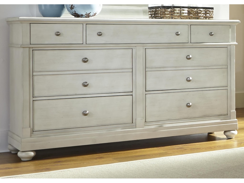 Liberty Furniture Harbor View Dresser With 7 Drawers And Plinth