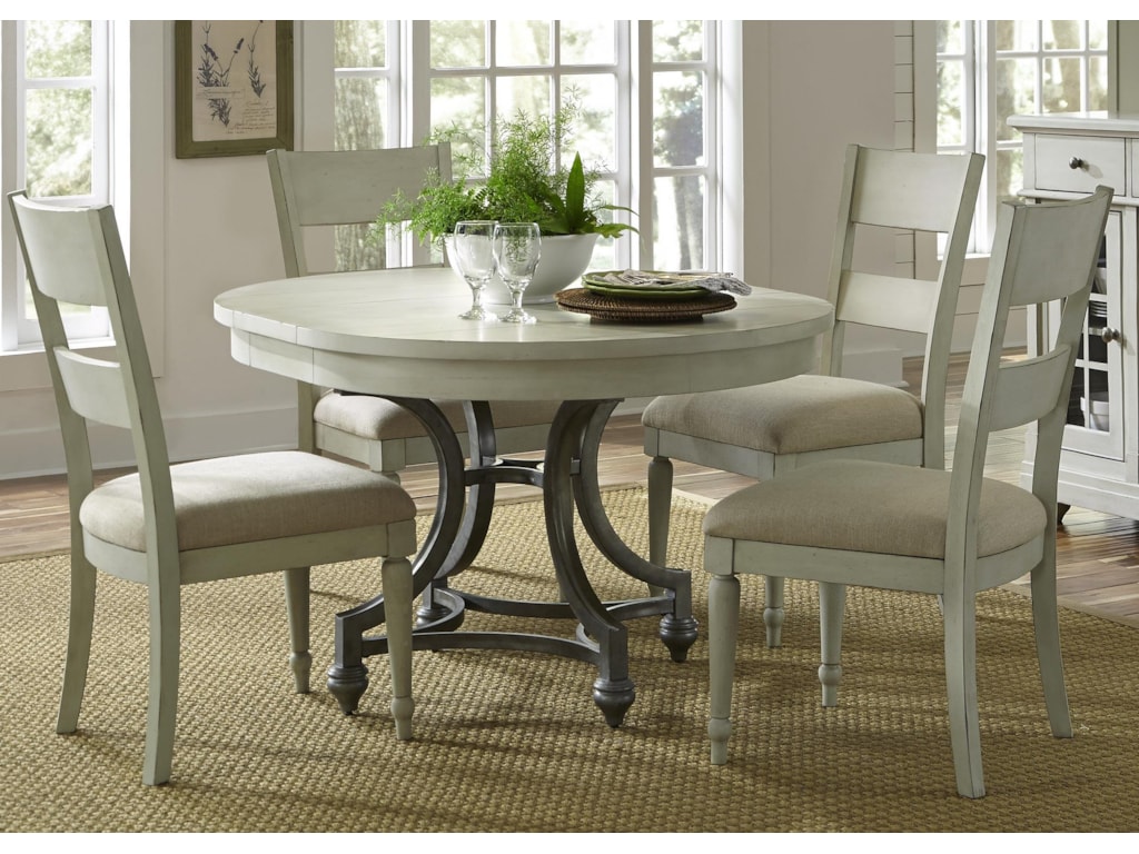 Vendor 5349 Harbor View 731 Dr O5ros Round Table And 4 Upholstered