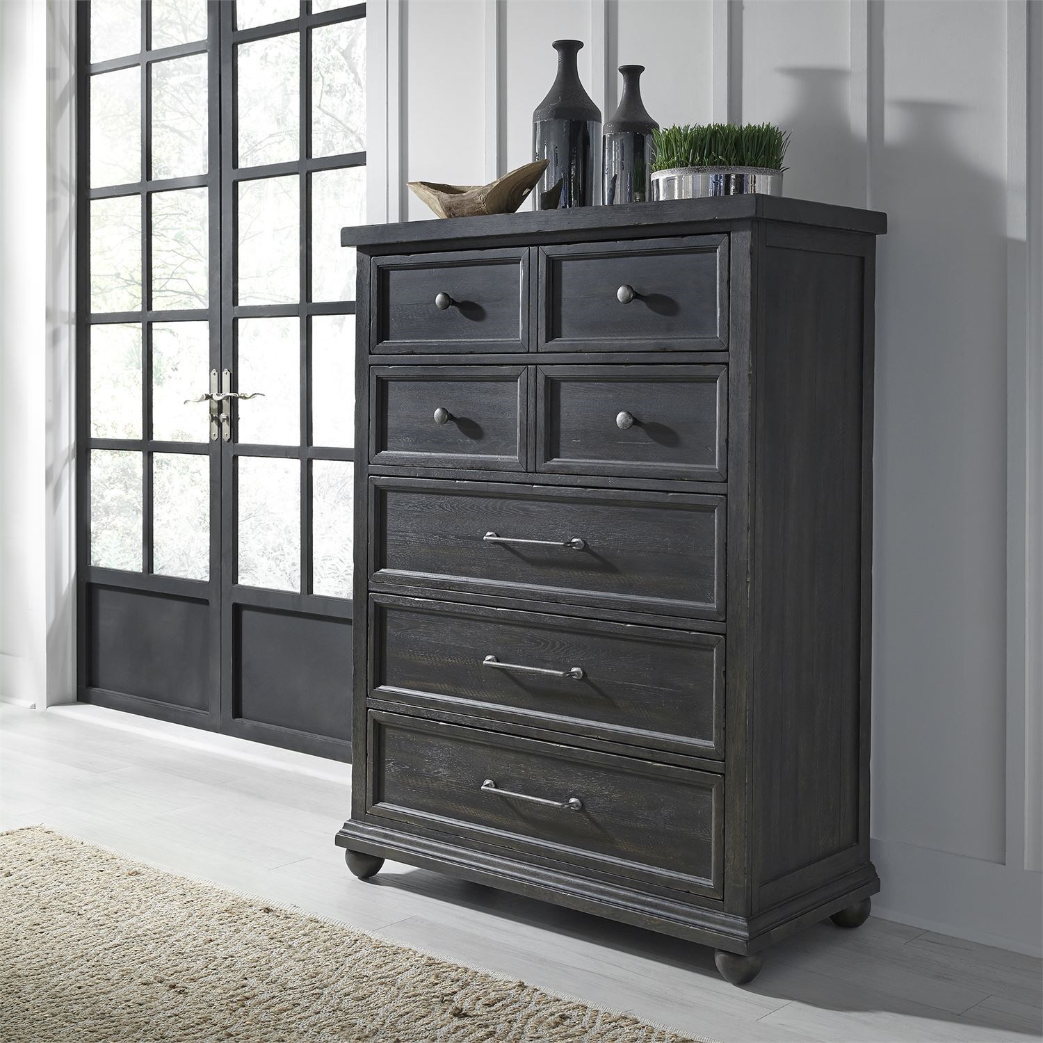 Liberty Furniture Harvest Home Relaxed Vintage 5 Drawer Chest With
