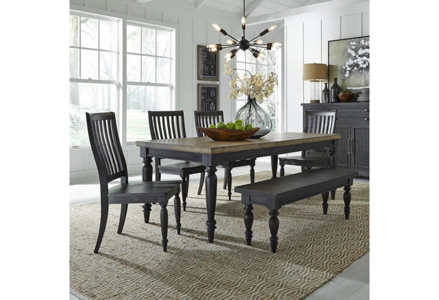 Freedom Furniture Harvest Home Relaxed Vintage 6 Piece Rectangular