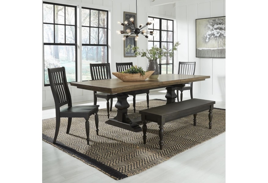 Liberty Furniture Harvest Home 879 Dr 6trs Relaxed Vintage 6 Piece