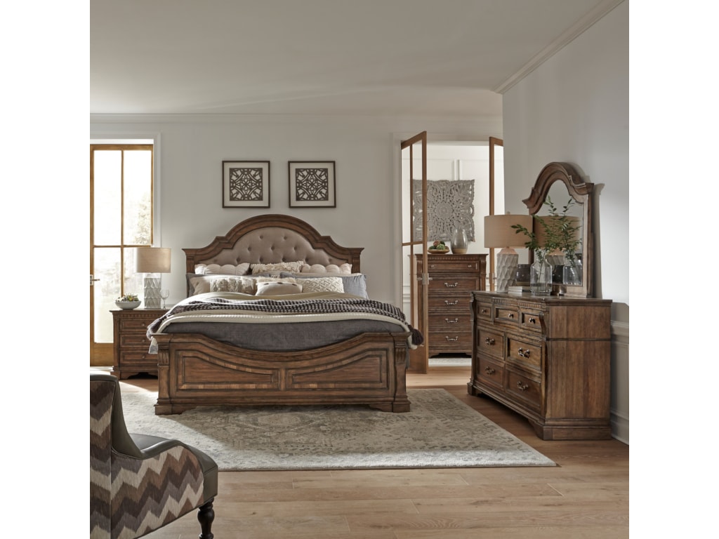 Liberty Furniture Haven HallKing Upholstered Panel Bed