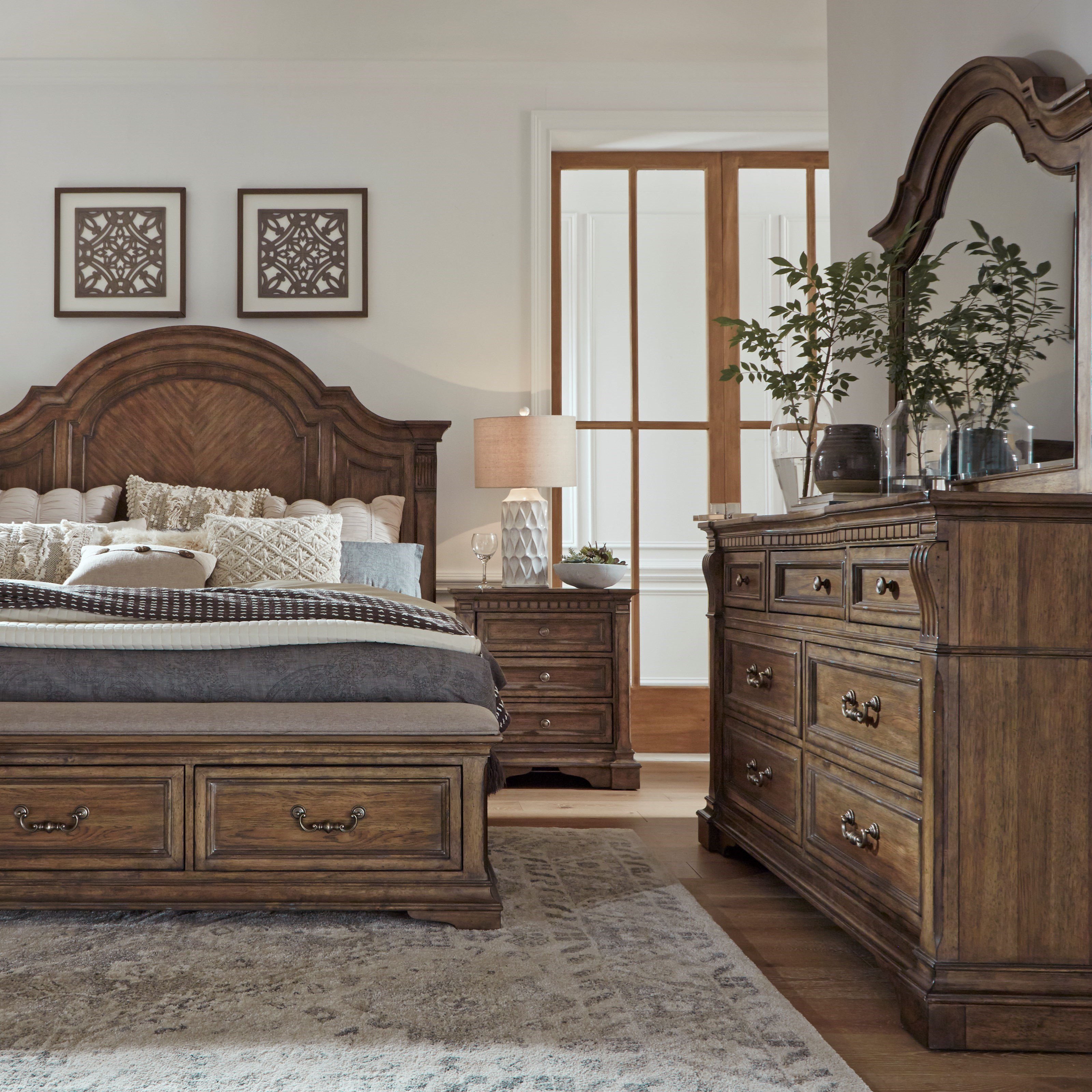 Liberty Furniture Haven Hall Queen Bedroom Group Zak S Home Bedroom Groups