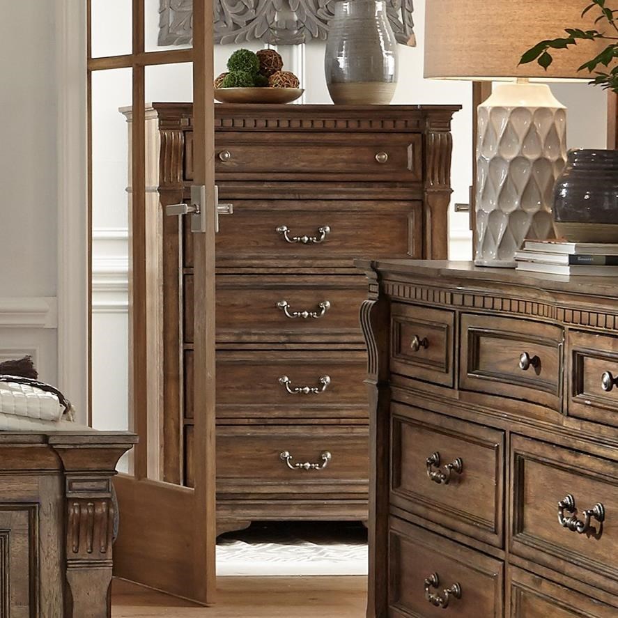 Liberty Furniture Haven Hall 685 Br41 Traditional 5 Drawer Chest