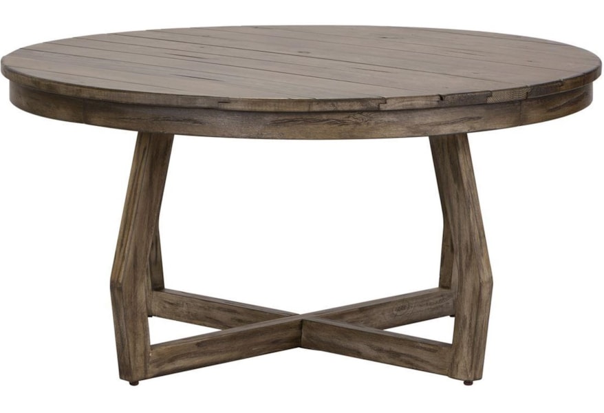 Freedom Furniture Harvest Home Relaxed Vintage Round Cocktail Table Ruby Gordon Home Cocktail Coffee Tables