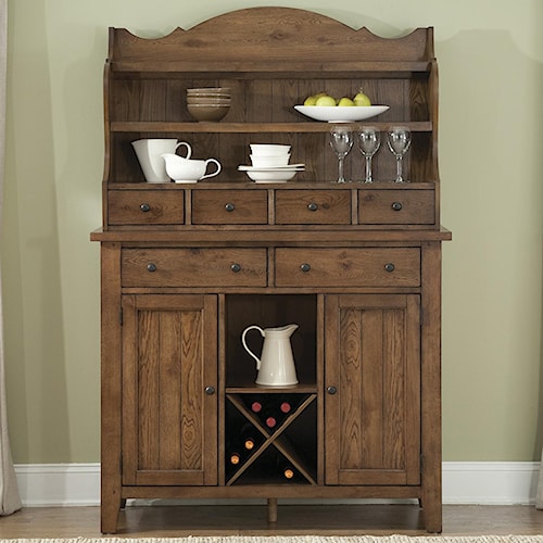 Liberty Furniture Hearthstone Country Style Server And Display Hutch Liberty Furniture Hearthstone Country Style Server And Display Hutch