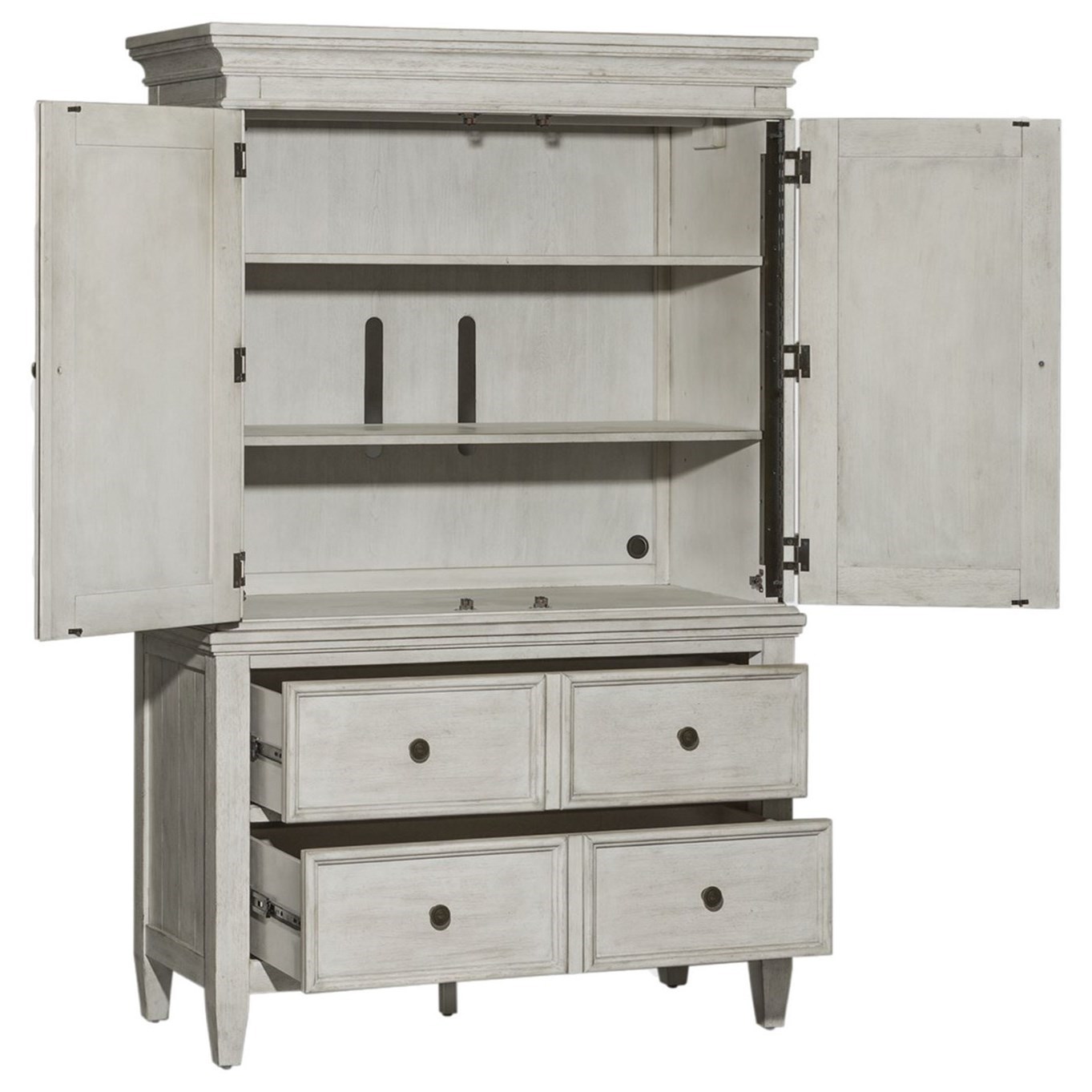 Liberty Furniture Heartland Transitional Armoire with 3 ...