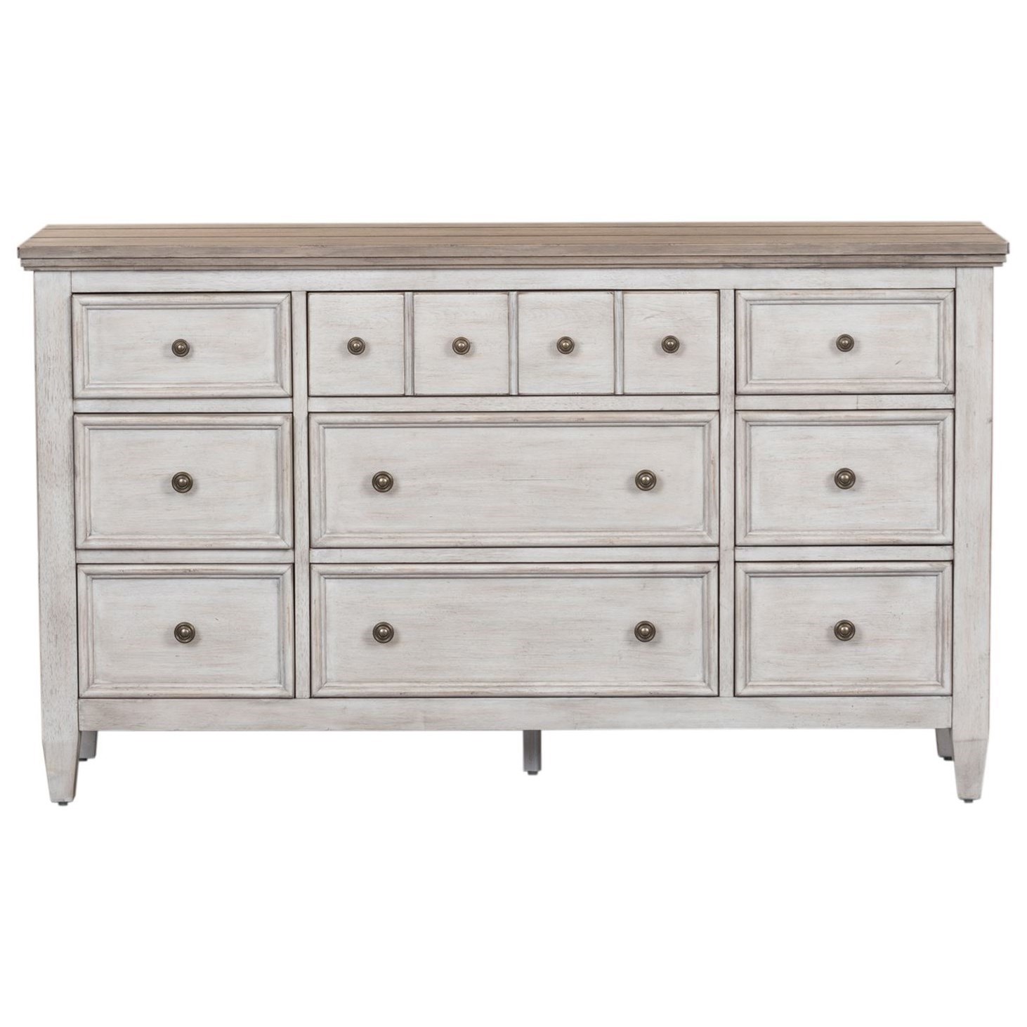 Liberty Furniture Heartland Transitional Two Toned 9 Drawer